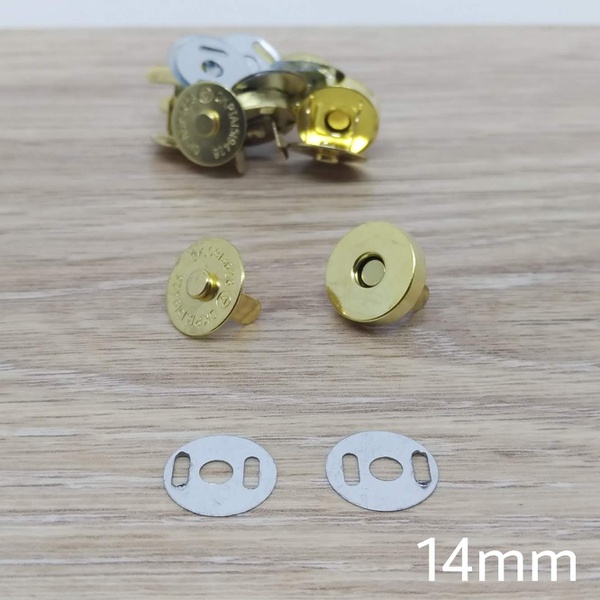 Botão de ímã SIMPLES 14mm - Dourado (pacte com 5 j... - BOUTIQUEDASRENDAS